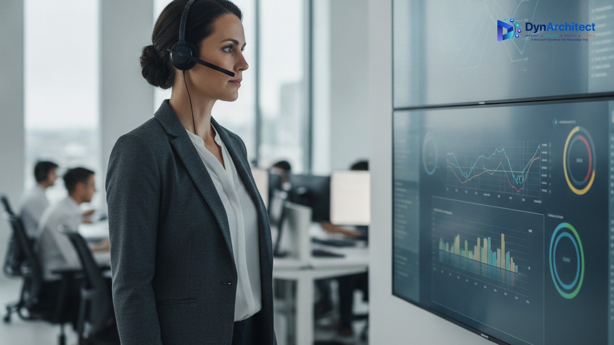 Contact center supervisor reviewing a live conversation routing and queue dashboard