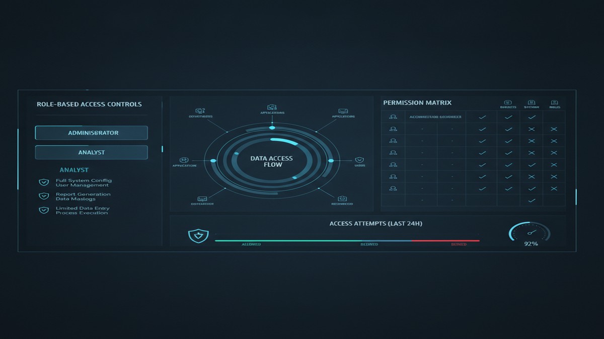 Dataverse field-level security and role-based access control dashboard